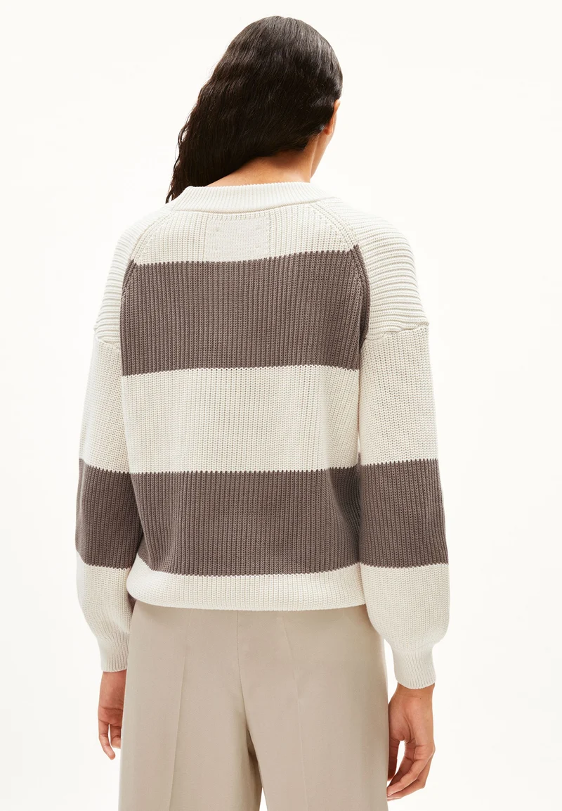 HAAYLE BLOCKSTRIPES | oatmilk-muddy water