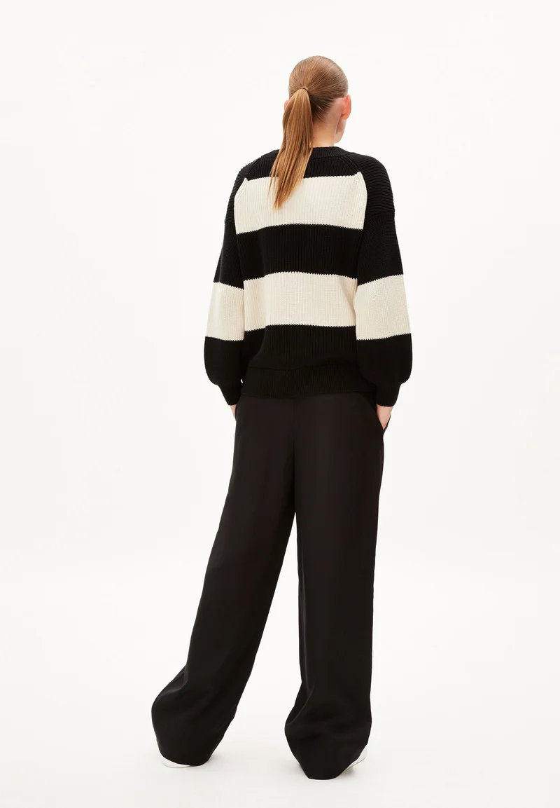 HAAYLE BLOCKSTRIPES | black-undyed