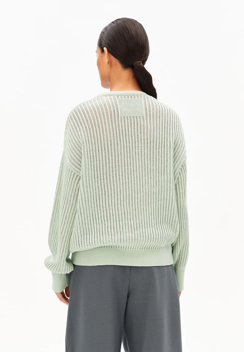 LEINEN-MIX STRICKPULLOVER | foam