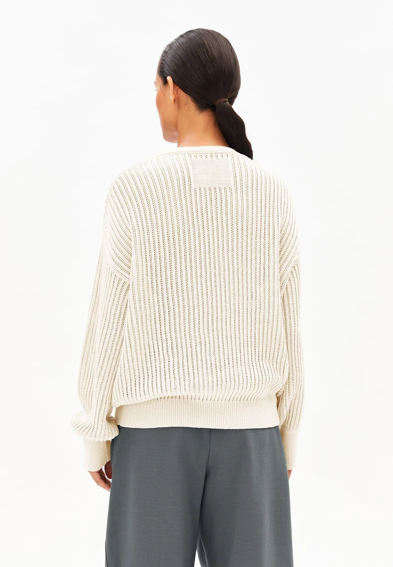 LEINEN-MIX STRICKPULLOVER | undyed