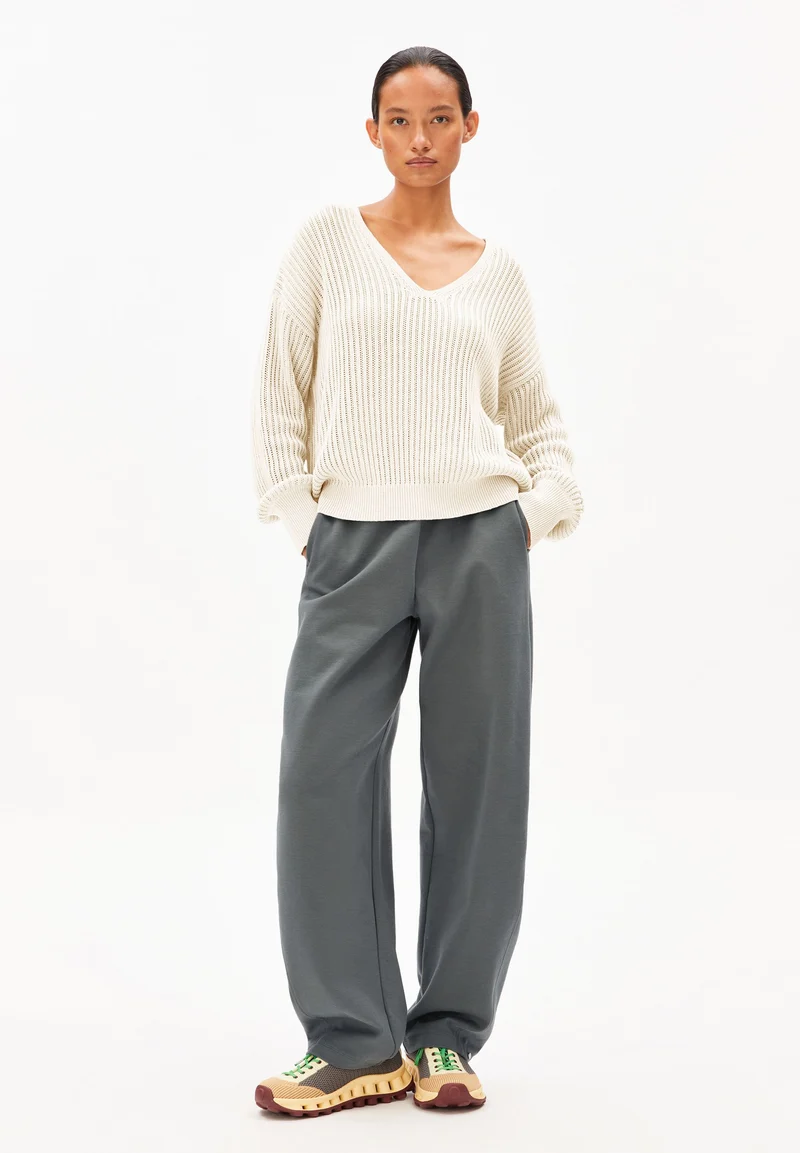 LEINEN-MIX STRICKPULLOVER | undyed