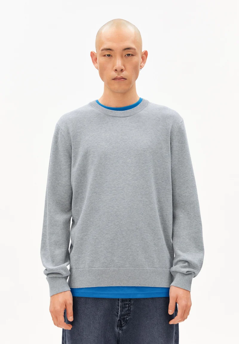 LOUKAA STRICKPULLOVER | silver melange