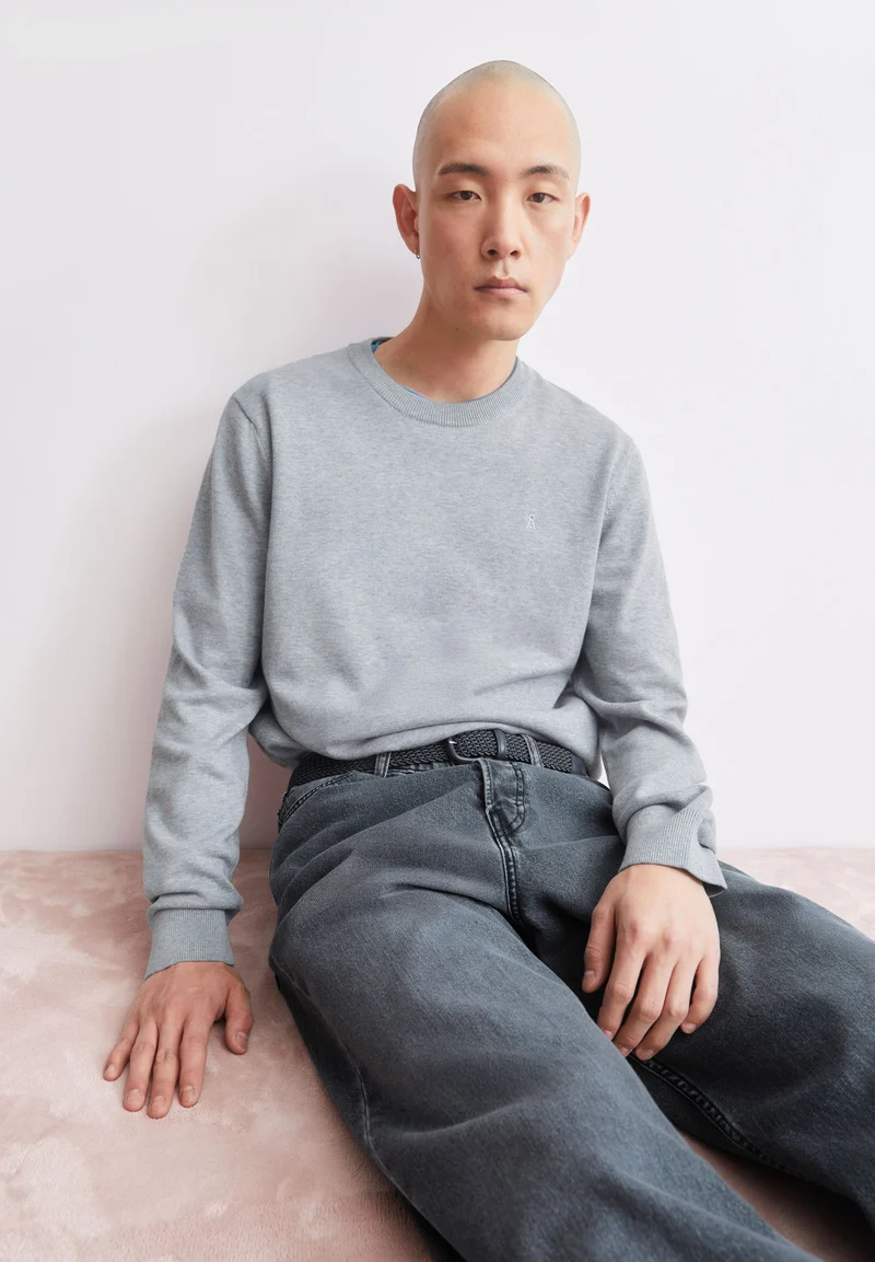 LOUKAA STRICKPULLOVER | silver melange