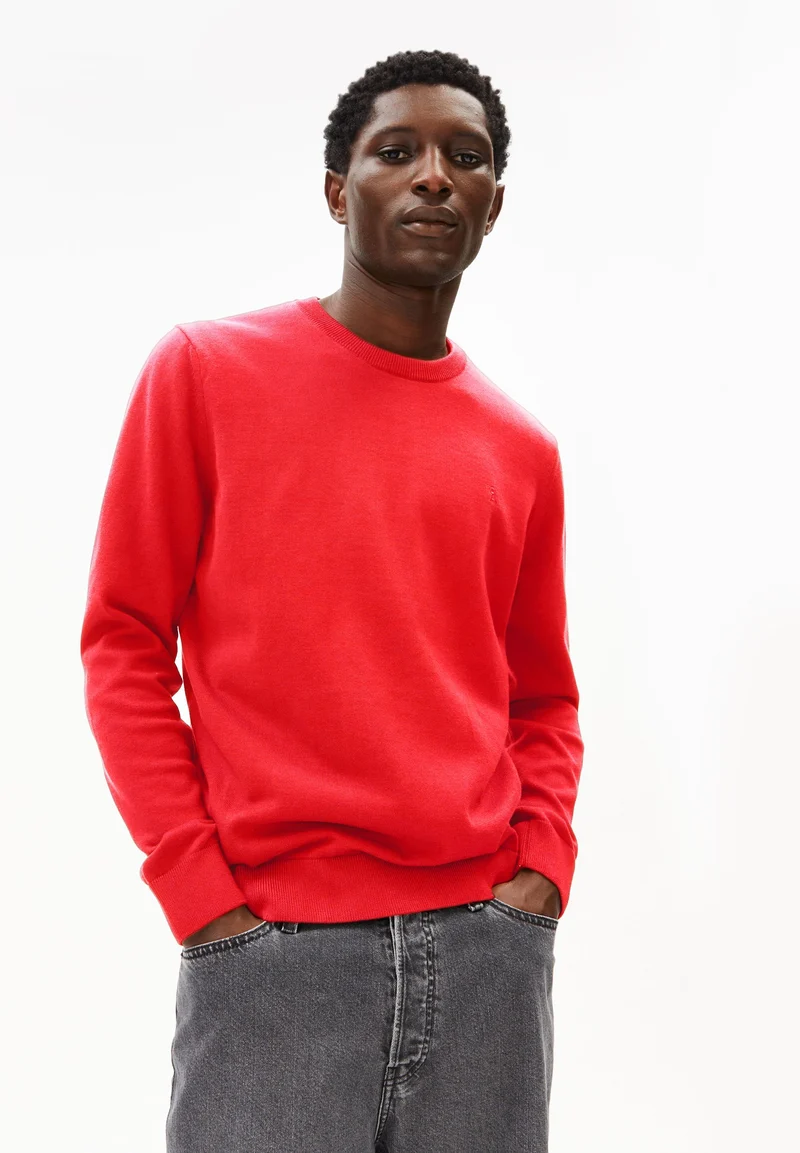 LOUKAA STRICKPULLOVER | mars red