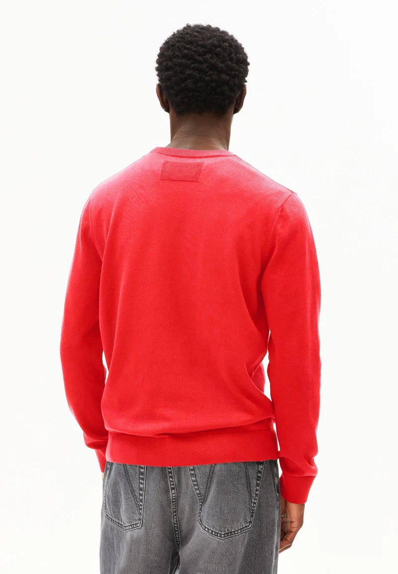 LOUKAA STRICKPULLOVER | mars red