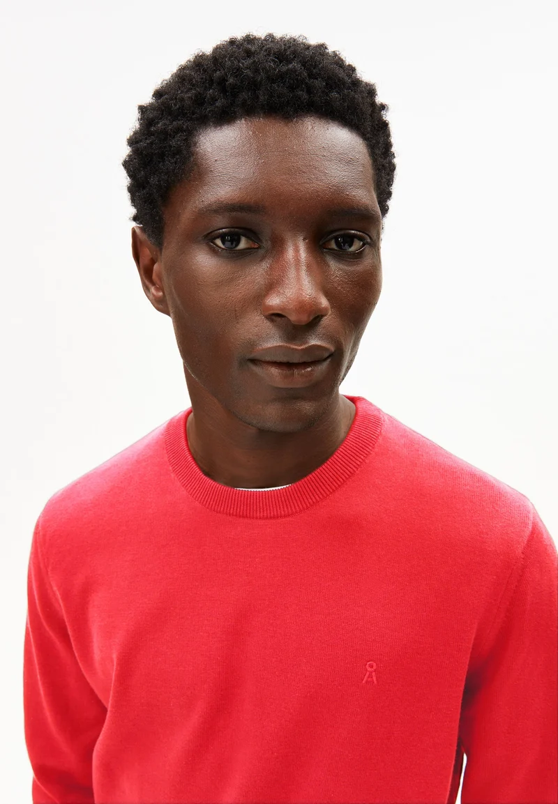 LOUKAA STRICKPULLOVER | mars red