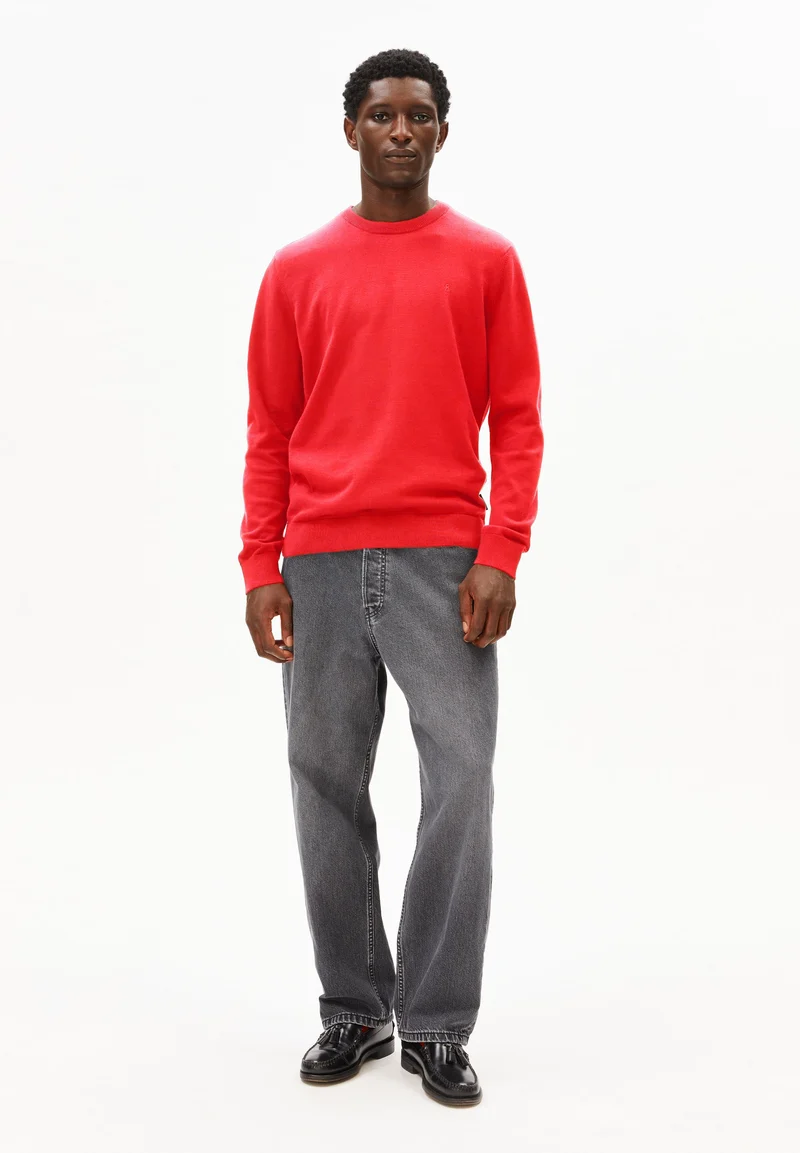 LOUKAA STRICKPULLOVER | mars red