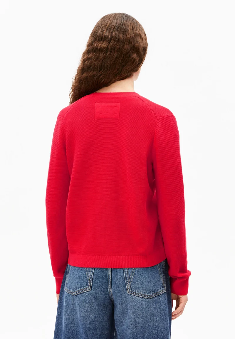 MENAAL LINKS LINKS CARDIGAN | mars red