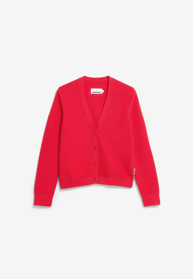 MENAAL LINKS LINKS CARDIGAN | mars red