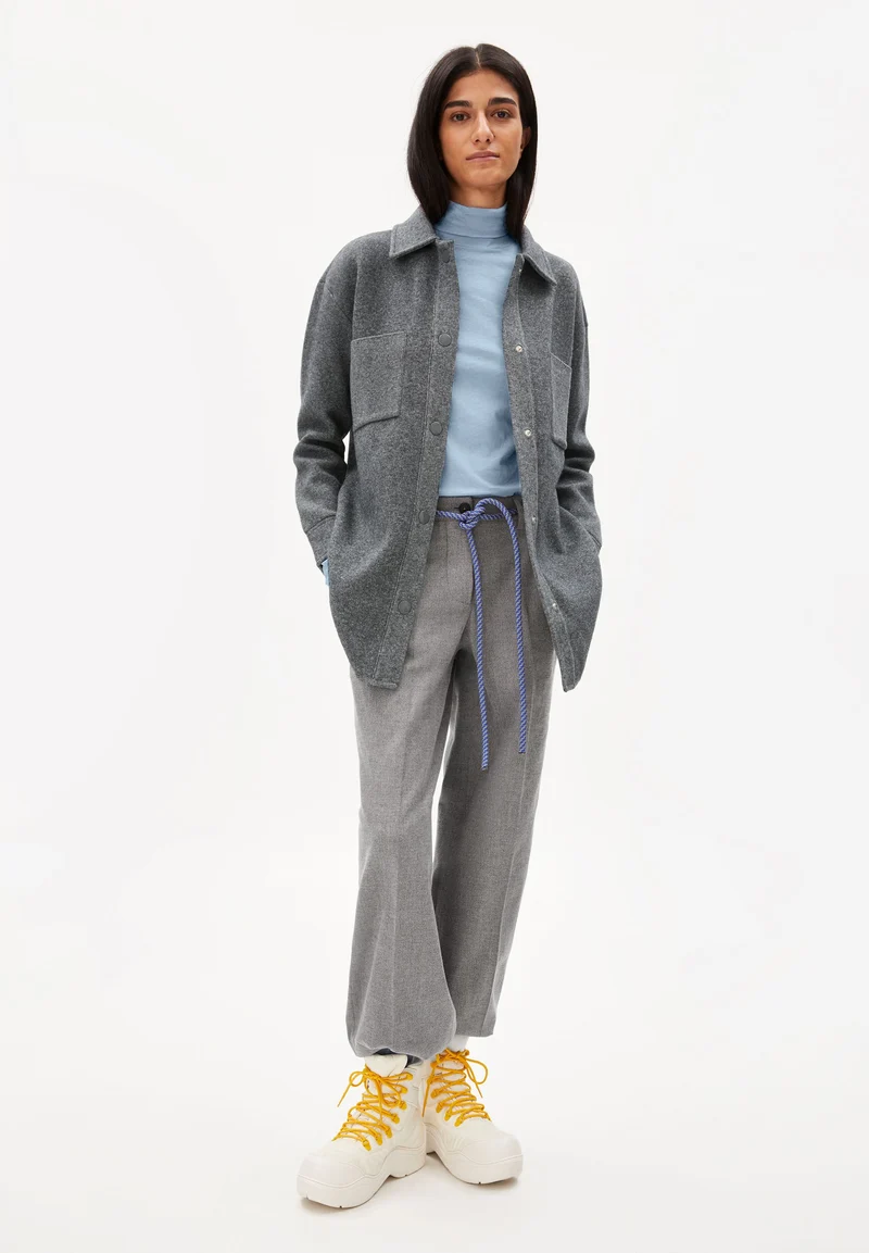 ALMARAA SOFT | mid grey melange-oatmilk