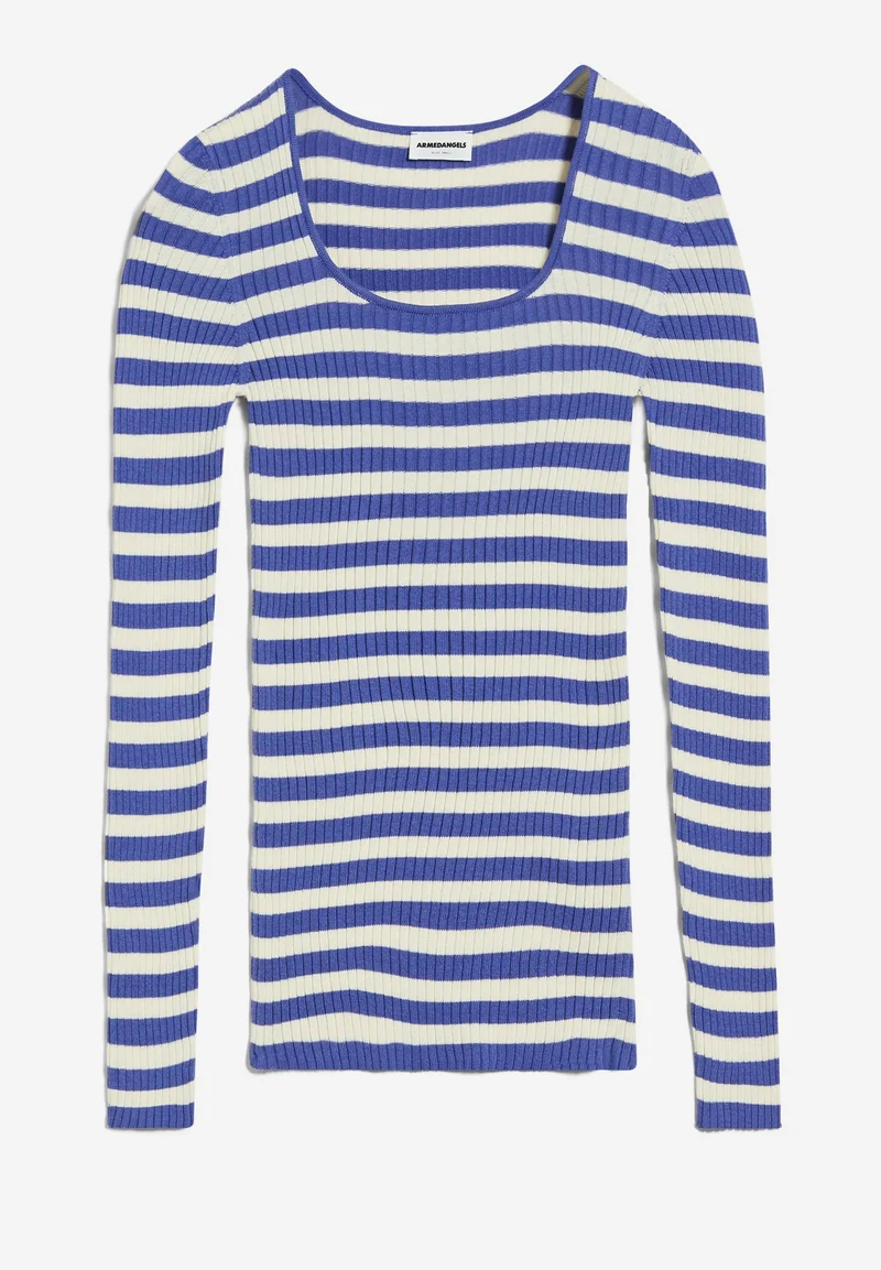 ALAANIA CREWNECK STRIPE | vibrant violet