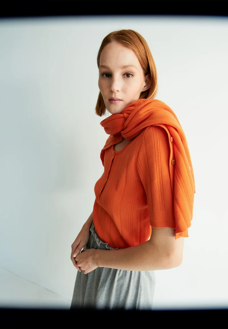CRISPINAA CREPE | sunset orange