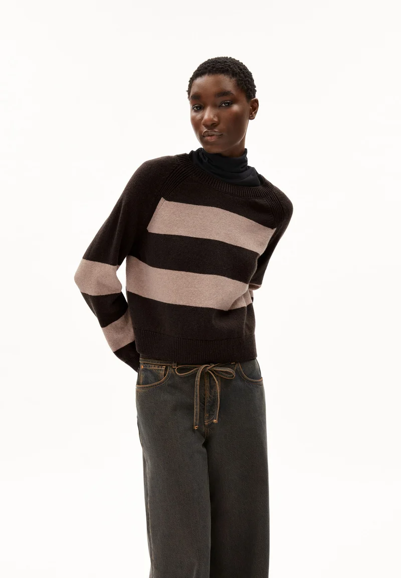 DILIRIAA STRIPES | coffee-cinnamon dust melange