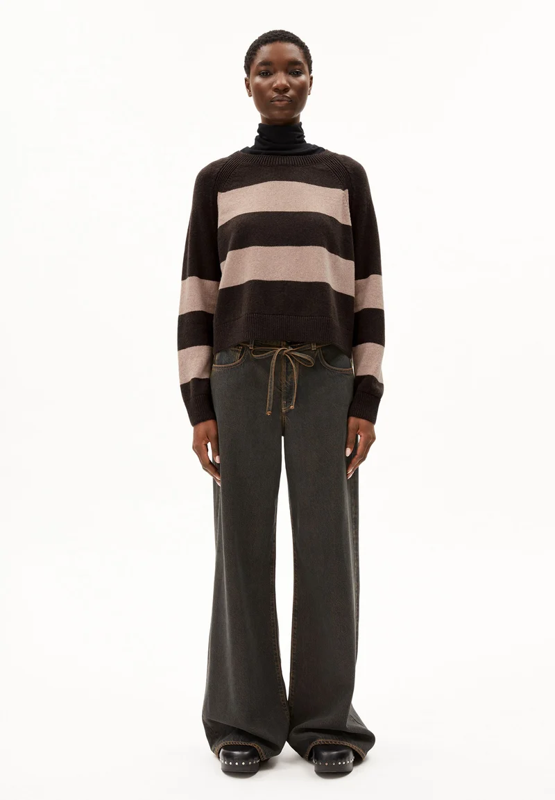 DILIRIAA STRIPES | coffee-cinnamon dust melange
