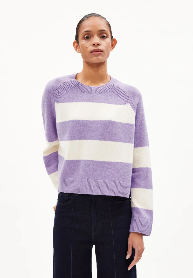 DILIRIAA STRIPES | smart lilac melange-oatmilk
