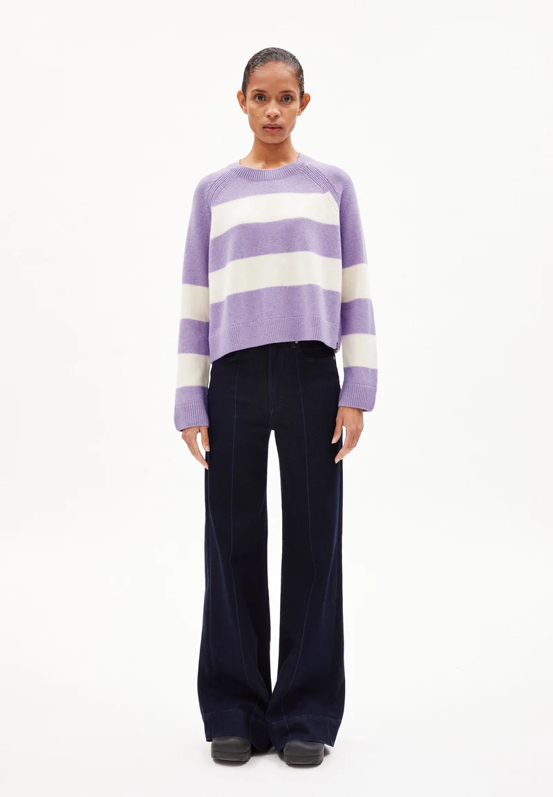 DILIRIAA STRIPES | smart lilac melange-oatmilk