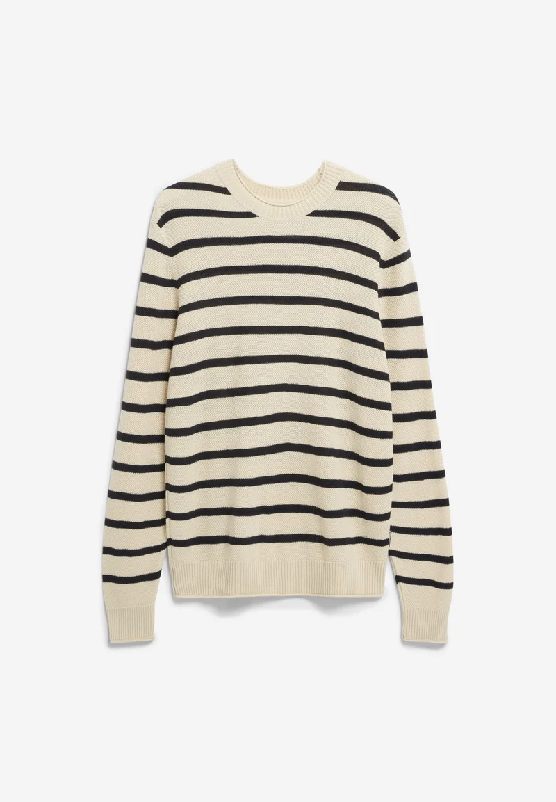 AJAANI LINO STRIPES | raw white-black