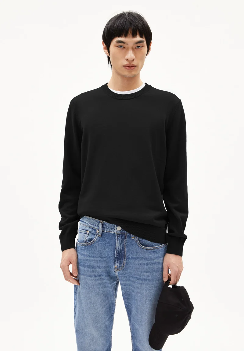 LOUKAA STRICKPULLOVER | black