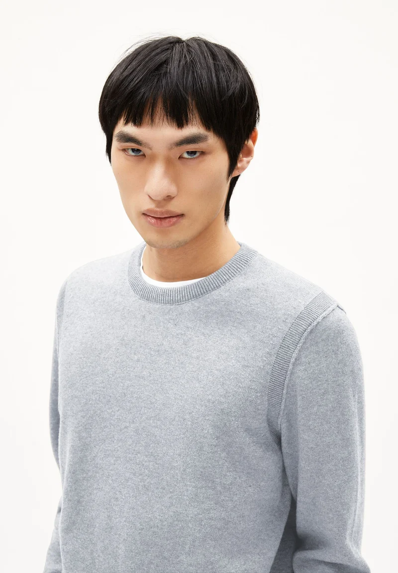 MIKITAA STRICKPULLOVER | silver melange