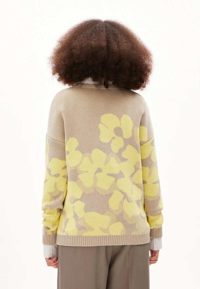 OLESSYAA AQUA FLORAL | sand stone-armedangels yellow light