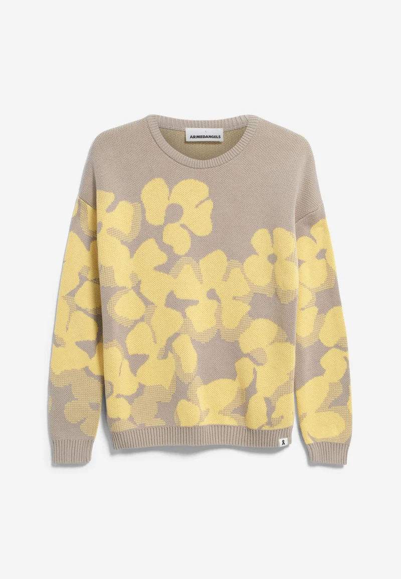 OLESSYAA AQUA FLORAL | sand stone-armedangels yellow light