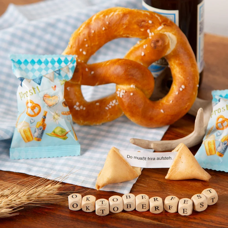 Bayerische Glückskekse mit Mundart-Sprüchen