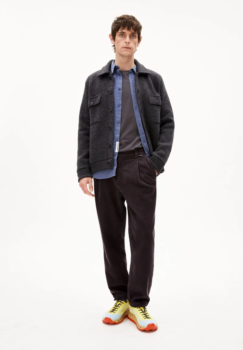 MAARK STRICK-OVERSHIRT | steel melange