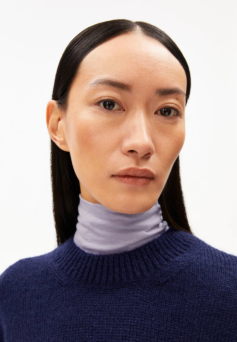 BALBAA PREMIUM STRICKPULLOVER | tinted navy