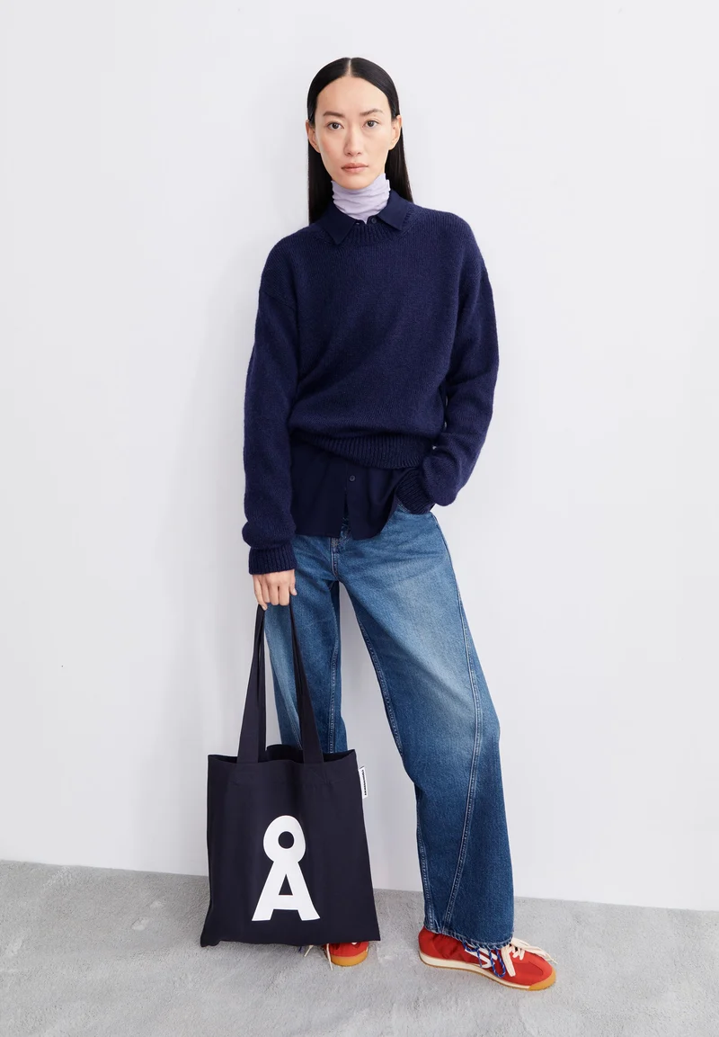BALBAA PREMIUM STRICKPULLOVER | tinted navy