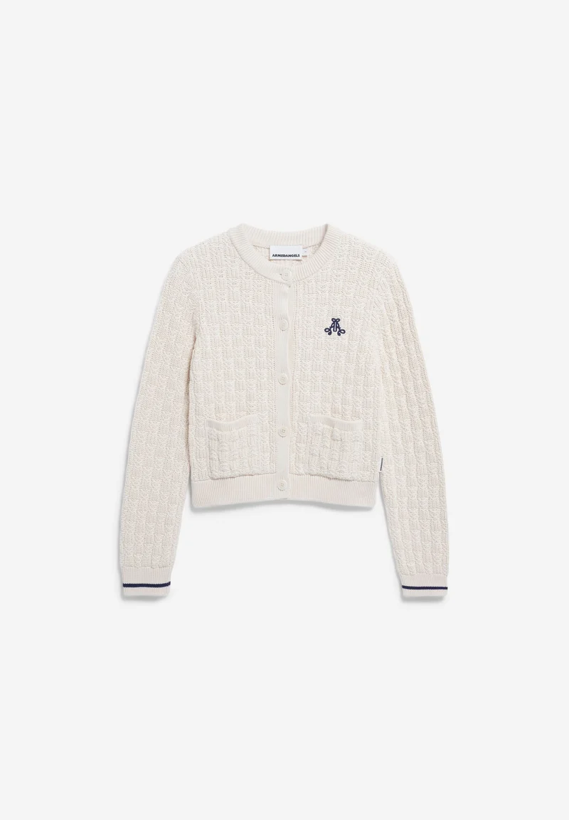 JULIAANAS STRUCTURE STRICKJACKE | oatmilk