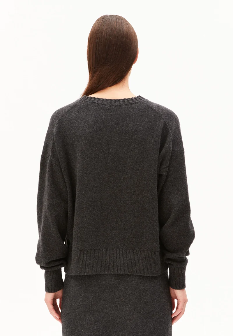KAARALI STRICKPULLOVER | steel melange