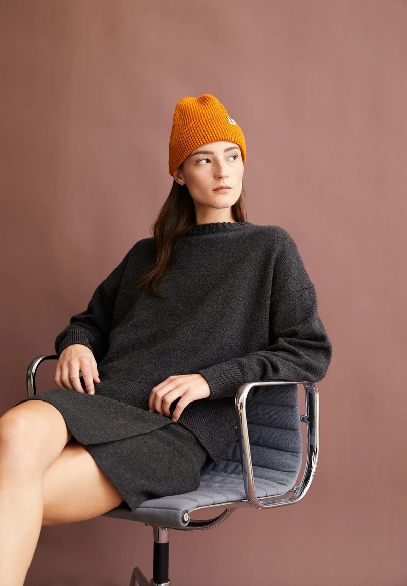 KAARALI STRICKPULLOVER | steel melange