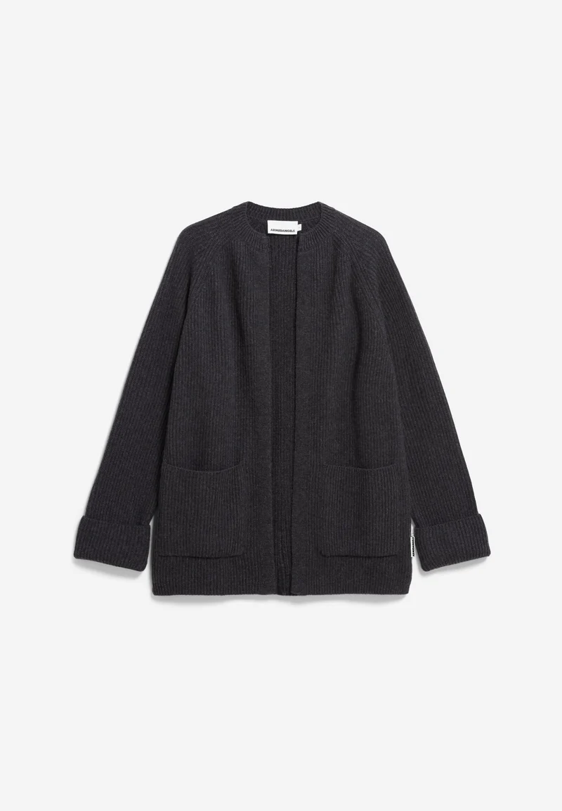 WARDAA STRICKJACKE | steel melange