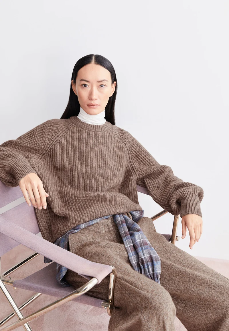 RIPP-STRICKPULLOVER | cinnamon dust melange