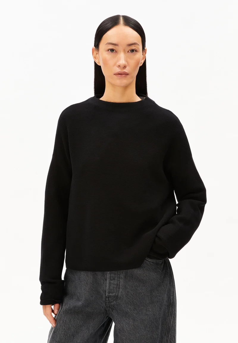 MERINAA STRICKPULLOVER | black