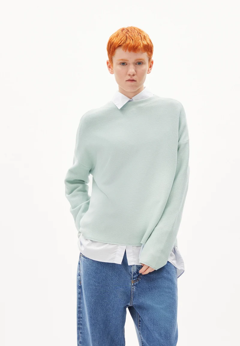 MERINAA STRICKPULLOVER | polar green