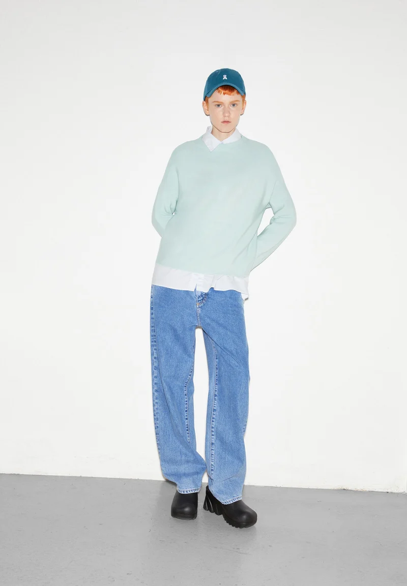 MERINAA STRICKPULLOVER | polar green