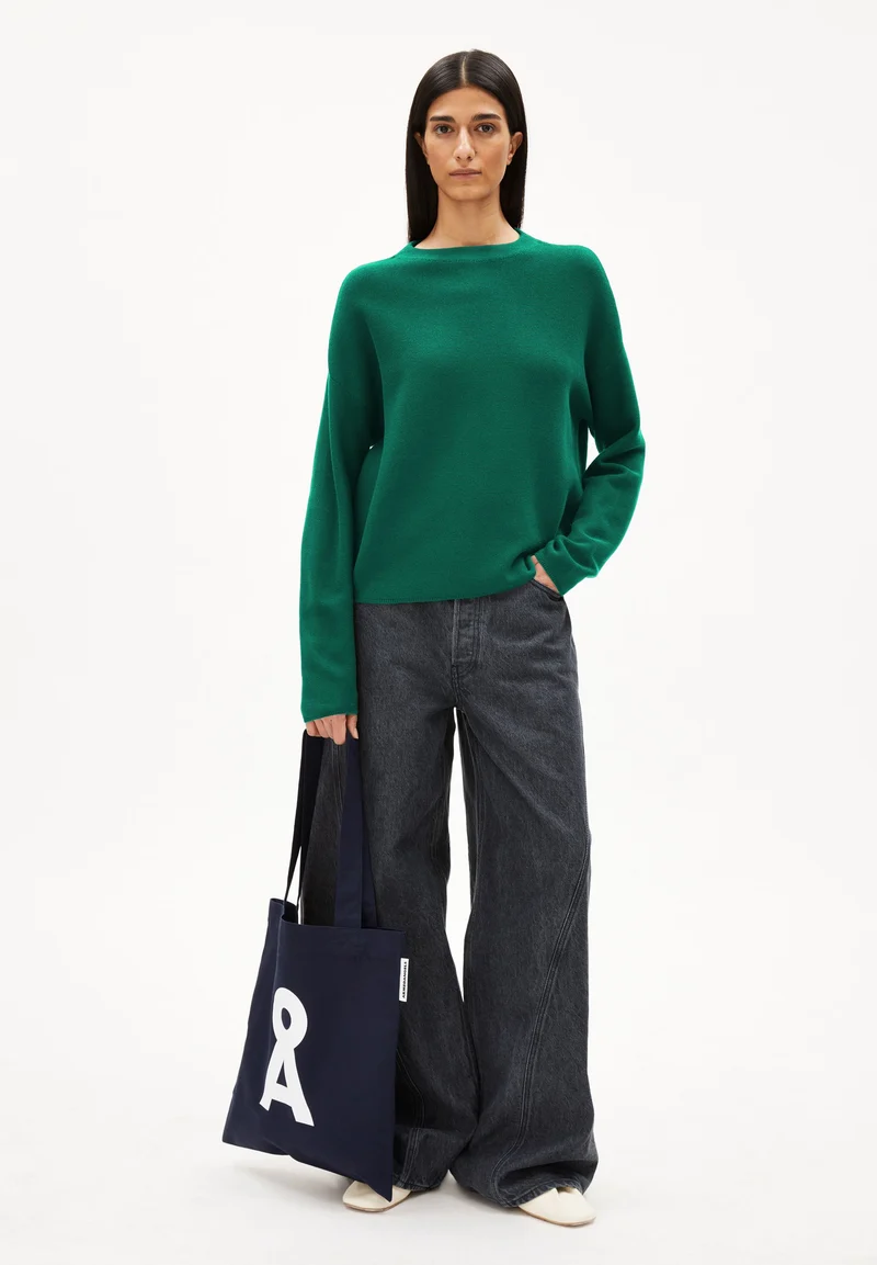 MERINAA STRICKPULLOVER | emerald green