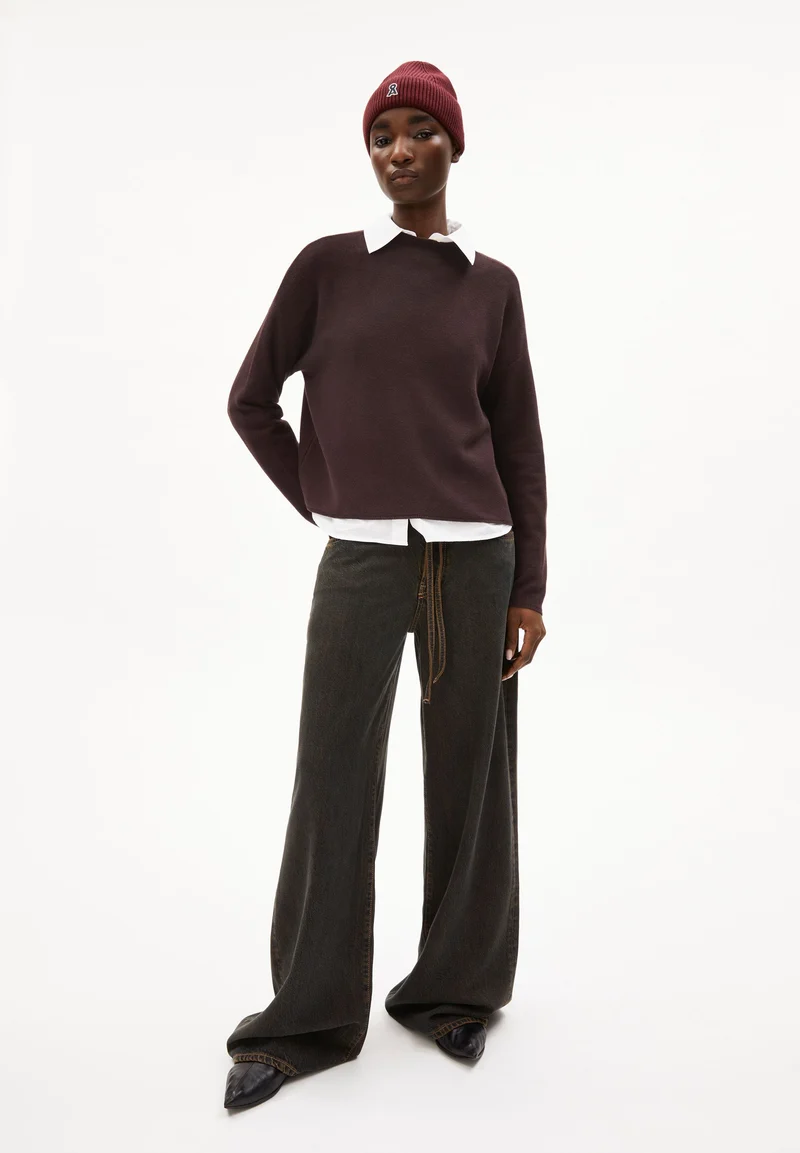 MERINAA STRICKPULLOVER | coffee