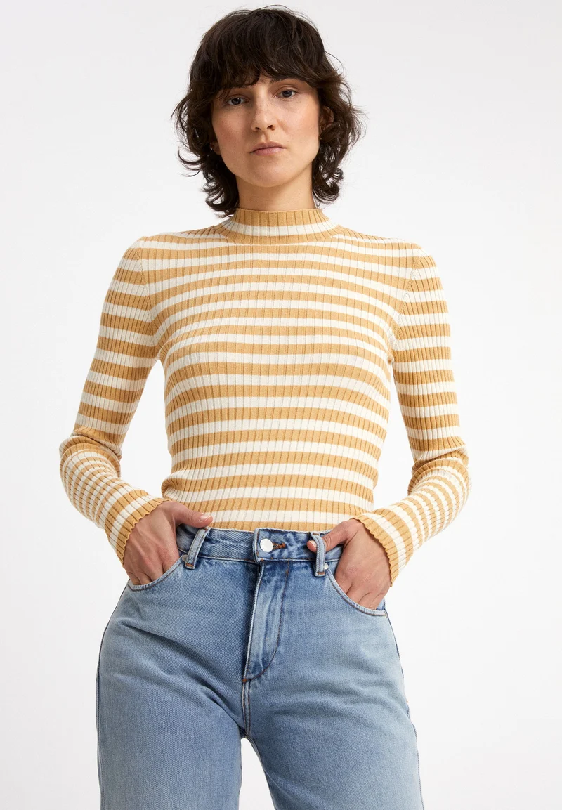 ALAANIA STRIPED | golden harvest-oatmilk
