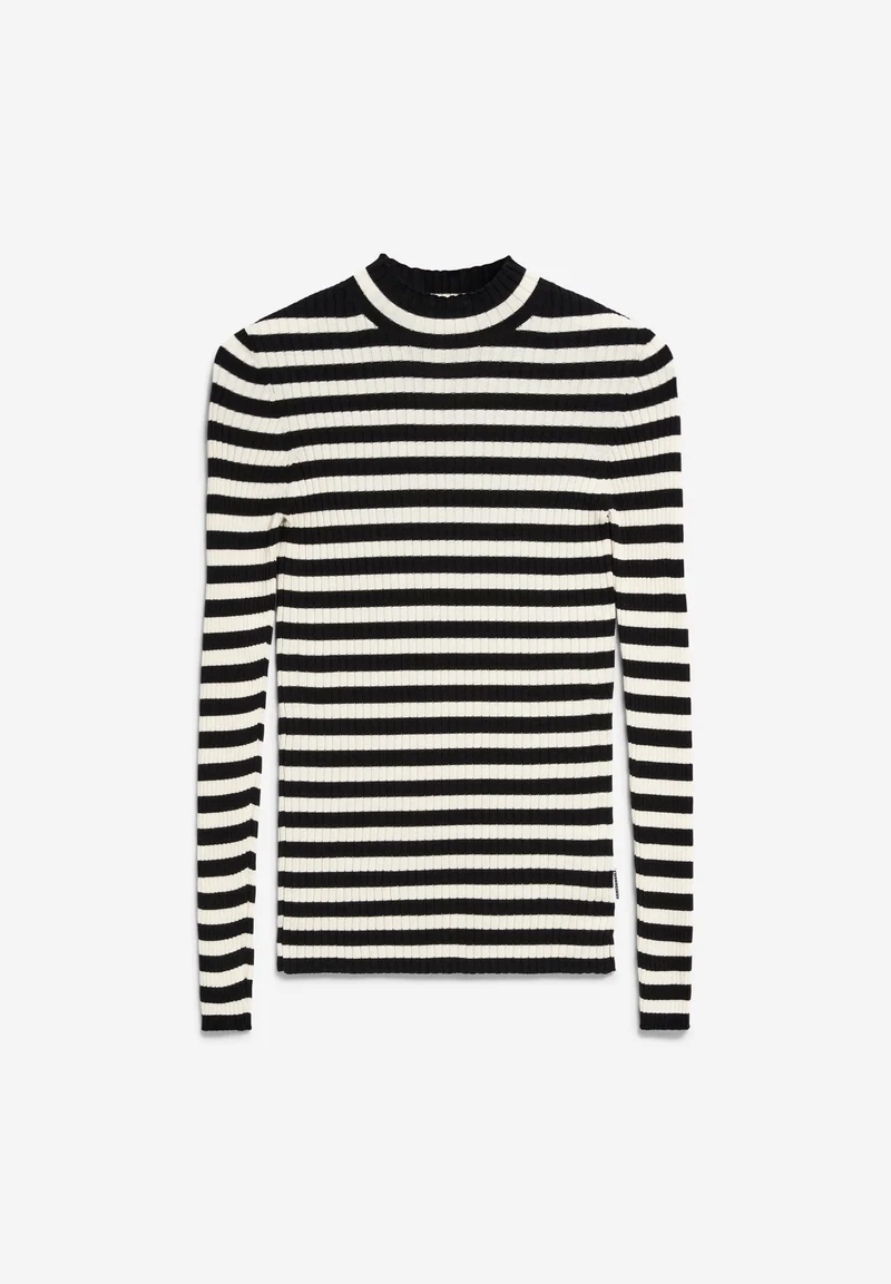 ALAANIA STRIPED | black-oatmilk