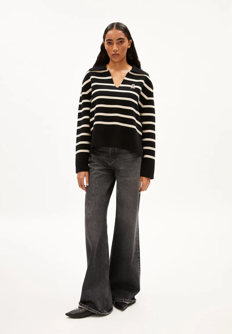 FREJIAAS STRIPES | black-oatmilk