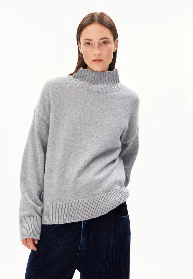 KAARLIN STRICKPULLOVER | silver melange