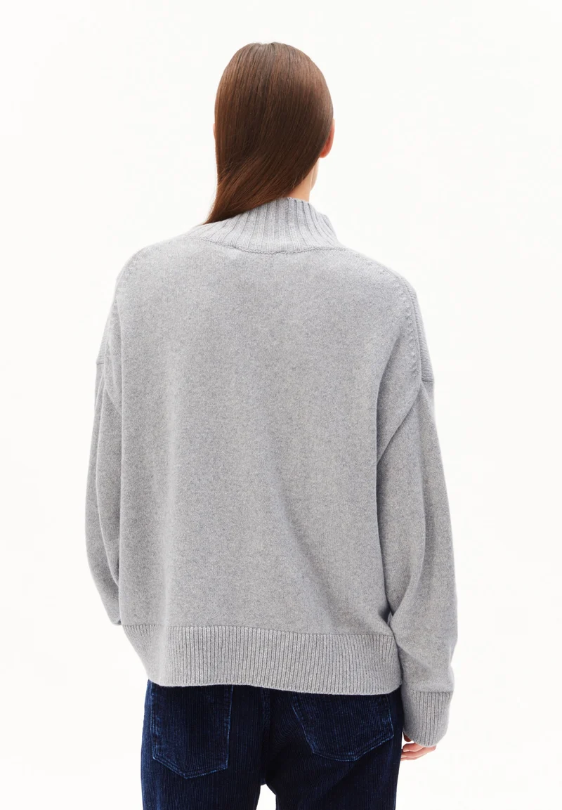 KAARLIN STRICKPULLOVER | silver melange