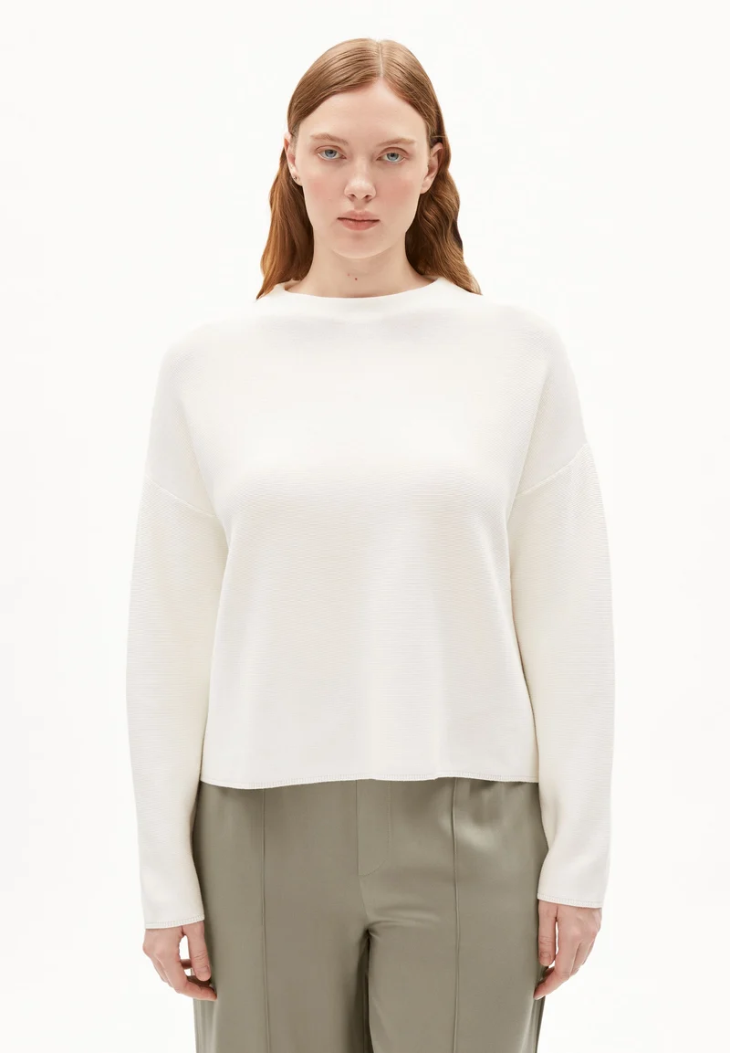MERINAA STRICKPULLOVER | light oatmilk