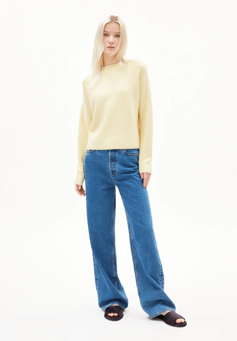 MERINAA STRICKPULLOVER | early yellow