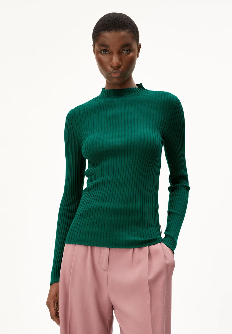 ALAANIA STRICKPULLOVER | emerald green