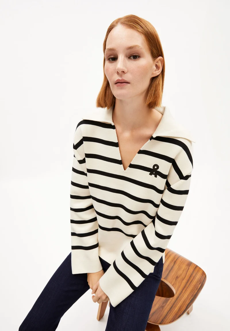 FREJIAAS STRIPES | oatmilk-black