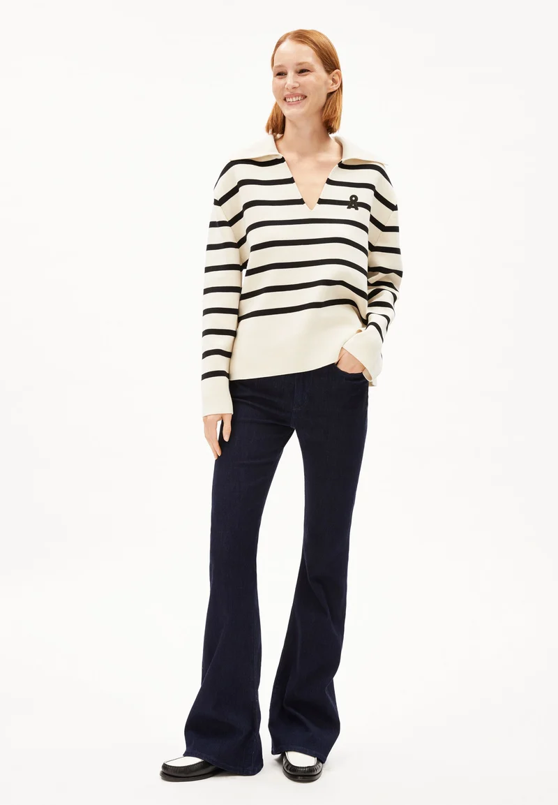 FREJIAAS STRIPES | oatmilk-black