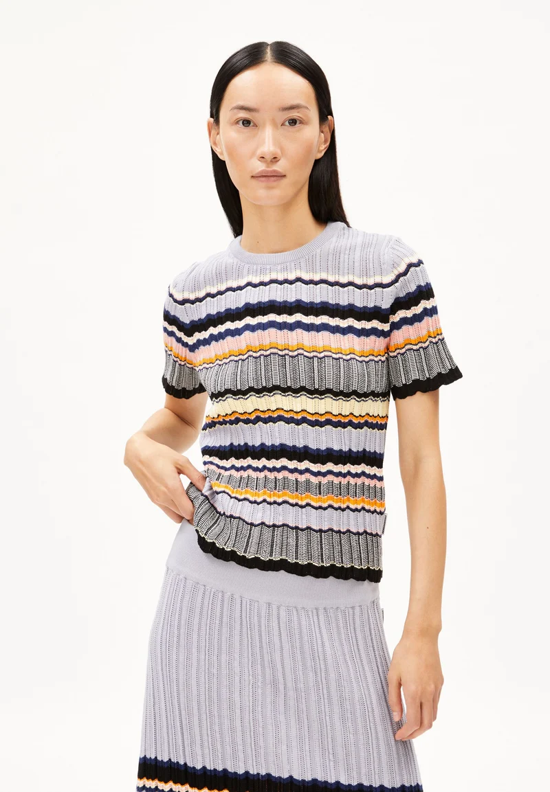 MAAYA STRIPES | misty morning-deep rosalilly